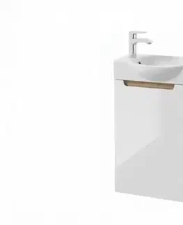 Kúpeľňový nábytok Kúpeľňová skrinka s umývadlom Naturel Stilla 39x60x22 cm biela lesk STILLAD04008UBL STILLAD04008UBL
