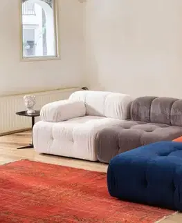 Sedacie súpravy Rohová sedacia súprava / Rohová pohovka Doblo 3 Seater with Pouffe ( L1-O1-1R-Pouffe) - Multicolor