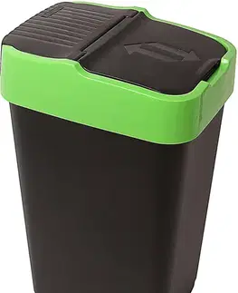 Koše odpadkové HEIDRUN - Kôš odpadkový 60 l na recykláciu s výklponým vekom, rôzne farby