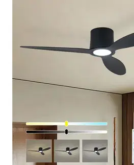 LED osvetlenie ZE - LED Stropný látor VENTORA LED/24W/230V Wi-Fi Tuya čierna + DO ZEV036
