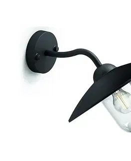 Záhradné lampy Philips 01643/30/PN - Vonkajšie nástenné svietidlo HAMMOCK 1xE27/60W/230V 01643/30/PN