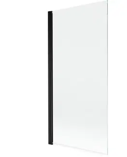 Sprchové dvere MEXEN - MIST vaňová zástena 90x150 cm 6mm 1-s, čierna, číra 8A9-090-001-70-00