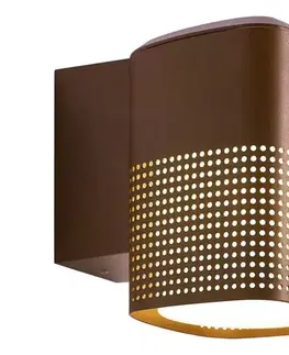 Svietidlá Nordlux - Vonkajšie nástenné svietidlo SIDARA 1xE27/15W/230V IP54 hnedé 2618421218