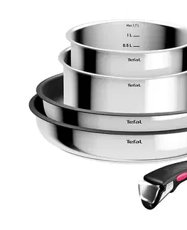 Panvice a hrnce Tefal - 5-dielna sada riadu INGENIO COOK nerez L881S504