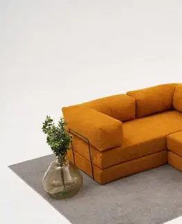 Sedacie súpravy Rohová sedacia súprava / Rohová pohovka Comfort Mini - Orange