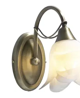 Svietidlá Där Lighting Där Lighting DOU0775 - Nástenné svietidlo DOUBLET 1xE14/40W/230V mosadz DOU0775