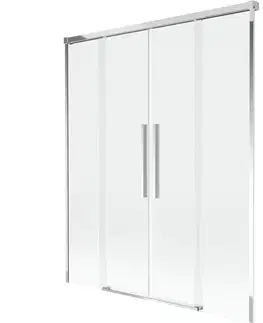 Sprchové dvere MEXEN/S - Rox vaňová zástena 2-krídlová posuvná 150 x 150, transparent, chróm 8C9-150-002-01-00
