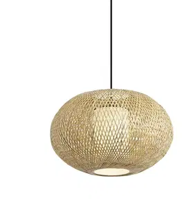 Vonkajšie závesné svietidlá Japandi závesná lampa bambusová 50cm IP44 - Moana