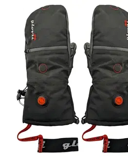 Zimné rukavice Vyhrievané palčiaky 2v1 Glovii GS21 2x2100 mAh čierna - S