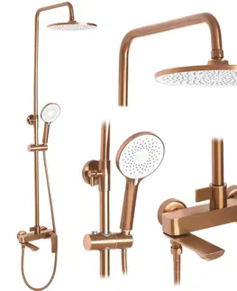 Kúpeľňové batérie REA REA - Sprchový set AVALON Copper BRUSH REA-P2418
