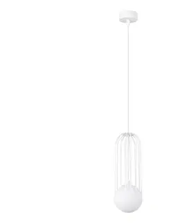 Svietidlá  SL.1331 - Luster na lanku BRINA 1xG9/8W/230V biela SL.1331