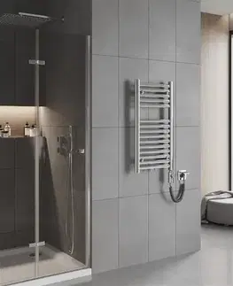 Radiátory do kúpeľne MEXEN/S - Hades radiátor + vykurovacia tyč 800 x 400 mm, 300 W, chróm W104-0800-400-2300-01