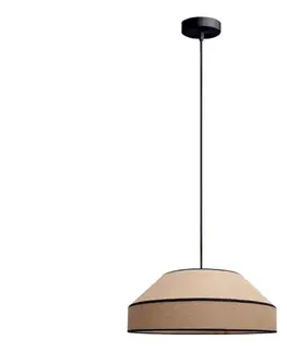 Svietidlá HEXE Luster na lanku MANISO 1xE27/60W/230V pr. 45 cm béžová 0750