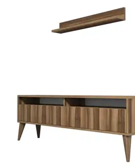 Obývacie steny TV skrinka / Obývacia stena Best - Walnut