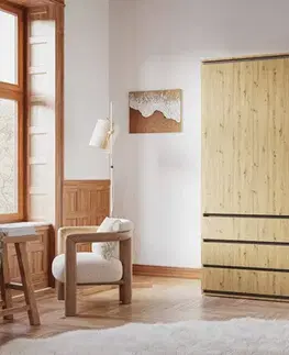 Šatníkové skrine SONIJA COMBI šatníková skriňa, dub Artisan/grafit