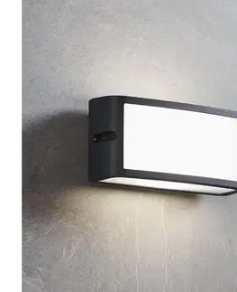 LED osvetlenie Eglo 900808- LED Vonkajšie nástenné svietidlo CAMARDA LED/10,5W/230V antracit IP54 900808