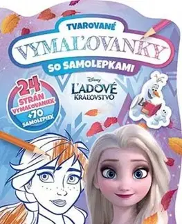 Nalepovačky, vystrihovačky, skladačky Tvarované vymaľovanky: Ľadové kráľovstvo