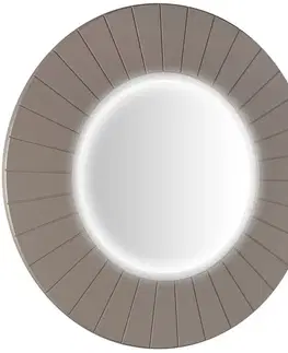 Kúpeľňové zrkadlá SAPHO - LUMIRO STRIP guľaté zrkadlo s LED osvetlením v ráme, priemer 90cm, agila LR950-4343S