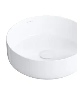 Umývadlá OMNIRES - TULSA umývadlo na dosku, o36 cm biela lesk /BP/ TULSA355BP