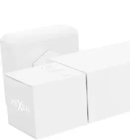 Kúpeľňové batérie MEXEN - CUBE termostatická sprchová batéria 3/4 "+ 1/2", biela 77250-20
