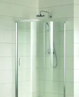 Sprchovacie kúty OLSEN SPA - Sprchovací kút Albatera - Farba rámu zásteny - Hliník leštený, Rozmer A - 90, Rozmer B - 90, Výplň - Číre bezpečnostné sklo - 4 mm BCALB90CC