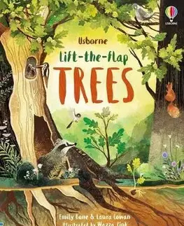 Leporelá, krabičky, puzzle knihy Lift-the-Flap Trees - Emily Bone,Wazza Pink