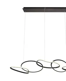 Svietidlá Redo 01-3393 - stmievateľný LED luster na lankách BIAS LED/120W/230V čierny 01-3393