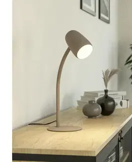 Lampy Eglo 901829 - Stolová lampa CARLO 1xE14/18W/230V krémová 901829