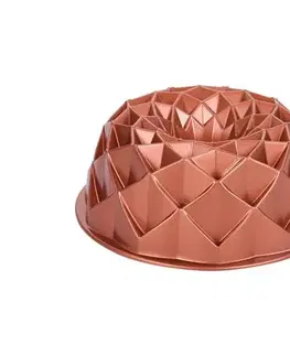 Dózy na potraviny UTC Forma na bábovku KITCHISIMO 24 cm diamant/medená 390164