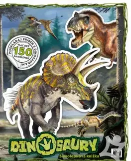 Nalepovačky, vystrihovačky, skladačky Samolepková knižka/ Dinosaury