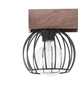 Svietidlá  Nástenné svietidlo MILAN 1xE27/60W/230V drevo 31577