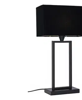 Lampy Cottex B2821SV - Stolná lampa KENSINGTON 1xE14/40W/230V čierna B2821SV