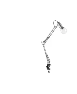 Lampy Leuchten Direkt 14773-55 - Stolná lampa s klipom TURN ME 1xE27/60W/230V chróm 14773-55