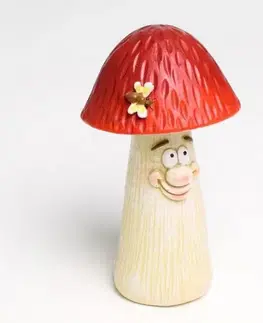 Záhradné lampy Kinekus Dekorácia muchotrávka 7x7x13 cm