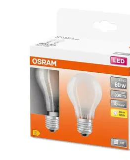 Žiarovky SADA 2x LED Žiarovka A60 E27/6,5W/230V 2700K - Osram 4058075132832