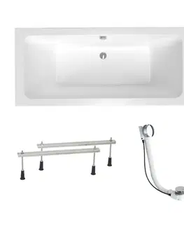 Vane Obdélníková vana Laguna Nora Plus 180x80 cm akrylát levá i pravá SIKONO1800AN SIKONO1800AN