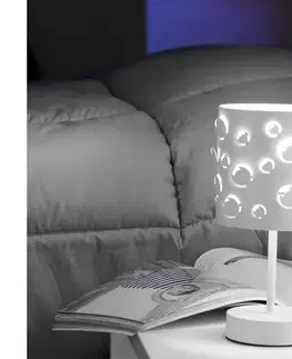 Lampy ONLI - Stolová lampa BOLLICINE 1xE14/6W/230V 22 cm biela 4895/L