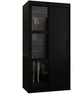 Šatníkové skrine Skriňa Dome 100 čierna