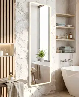 Kúpeľňové zrkadlá REA - Zrkadlo LED Classico 50x160cm White HOM-07057