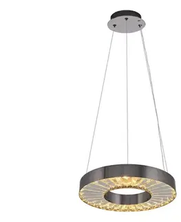 Svietidlá  LED luster na lankách JESI LED/35W/230V 3000K pr. 40 cm strieborný 701CHD1389