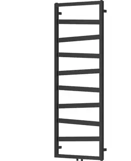 Radiátory do kúpeľne MEXEN - Zoom vykurovací rebrík/radiátor dekoratívny 1430 x 530 mm, 477 W, čierna W130-1430-530-00-70