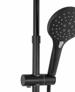 Kúpeľňové batérie REA REA - Sprchový set s batériou 150mm SANTOS čierny REA-P8803