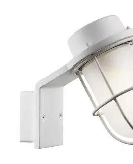 Svietidlá Nordlux - Vonkajšie nástenné svietidlo MARINA 1xE27/60W/230V IP44 biela 83321001