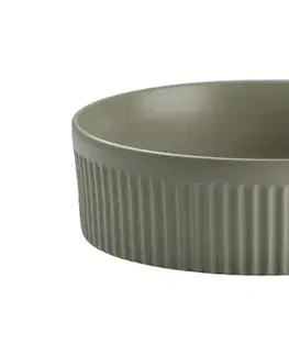 Umývadlá ArtCom Keramické umývadlo BEYOND 2 E-6565 | olivový mat 36 cm