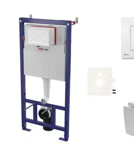 Záchody Cenově zvýhodněný závěsný WC set SAT do lehkých stěn / předstěnová montáž + WC SAT Brevis SIKOSSBR20K SIKOSSBR20K
