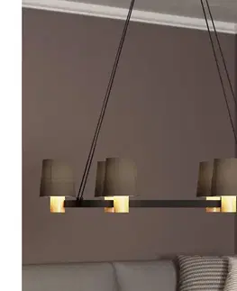 Svietidlá Eglo 43782 - Luster na lanku EDALE 6xE27/40W/230V 43782