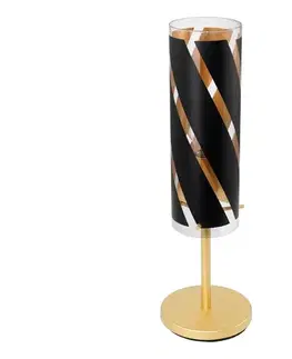 Lampy Eglo 97769 - Stolná lampa PINTO NERO 1 1xE27/60W/230V 97769