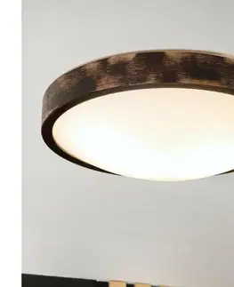 Svietidlá BRILAGI - Stropné svietidlo CARVALHO SLIM SMOKEY 2xE27/60W/230V dubové pr. 37,5 cm LD.PD-8.2