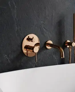 Kúpeľňové batérie REA - Podomietková vaňová batéria LUNGO Copper + BOX REA-B7996