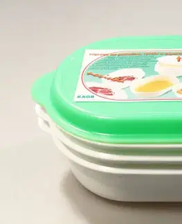 Misy a misky MAKRO - Misky na obaľovanie s poklopom, balenie 3ks